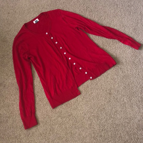 Old Navy Sweaters - Red cardigan sweater